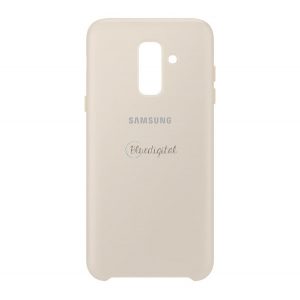 Protector de telefon din plastic SAMSUNG (dublu strat, cauciucat) GOLD Samsung Galaxy A6+ (2018) SM-A605F