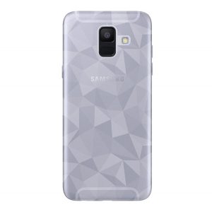 Protectie din silicon pentru telefon (3D, model romb) TRANSPARENT Samsung Galaxy A6 (2018) SM-A600F