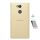 Protector de telefon din plastic NILLKIN SUPER FROSTED (cauciucat, suprafață aspră + folie de protecție pentru ecran) GOLD Sony Xperia L2 (H4311)