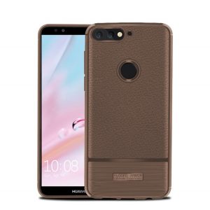 Protector de telefon din silicon (rezistenta la impact mediu, efect piele, periat) MARO Huawei Y7 Prime 2018 (Y7 2018)