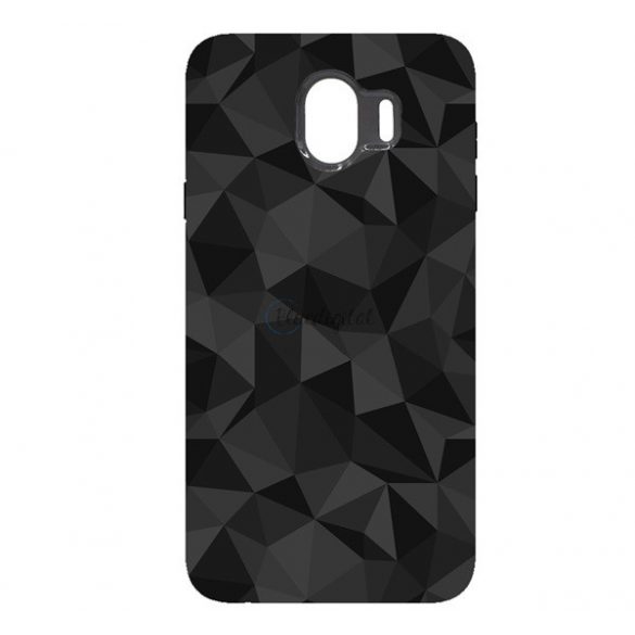 Protectie din silicon pentru telefon (3D, model diamant) NEGRU Samsung Galaxy J4 (2018) SM-J400F