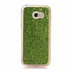 Protectie de telefon din silicon (lucioasa, cu paiete) VERDE Samsung Galaxy A3 (2017) SM-A320F