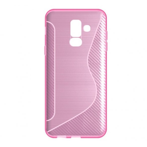 Protectie din silicon pentru telefon (linie S, model carbon) ROZ Samsung Galaxy A6+ (2018) SM-A605F