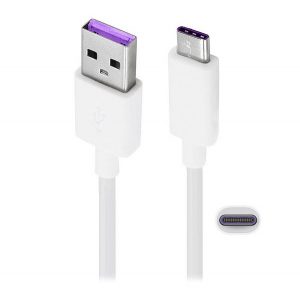 HUAWEI AP71 cablu de date (USB - Tip-C, 5A, încărcător rapid, 100cm) ALB