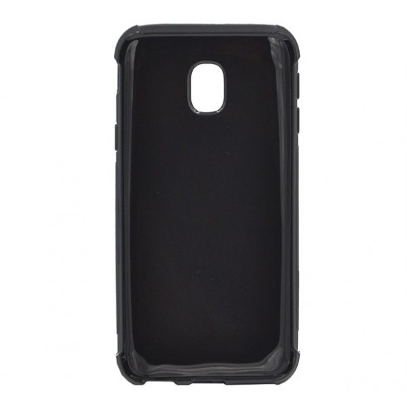 Protectie din silicon pentru telefon (rezistenta medie la impact, colt cu perna de aer, stralucitoare) NEGRU Samsung Galaxy J3 (2017) SM-J330 EU