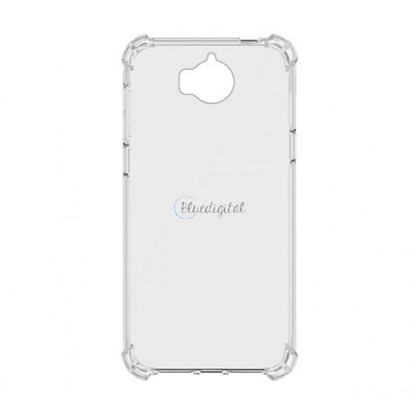 Protectie din silicon pentru telefon (rezistenta la impact mediu, colt cu perna de aer) TRANSPARENT Huawei Y5 (2017)