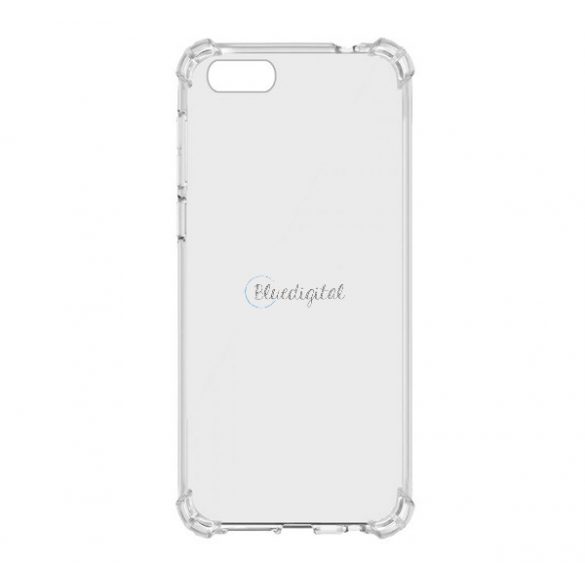 Protectie de telefon din silicon (rezistenta medie la impact, colt cu perna de aer) TRANSPARENT Huawei Y5 2018 (Y5 Prime 2018)