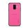 Protectie de telefon din plastic MOFI HONOR (cadru silicon, spate cu efect piele, model impletit) MAGENTA Samsung Galaxy A6 (2018) SM-A600F