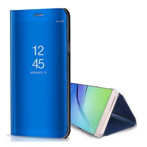 Husă stativă(Active FLIP, deschidere laterală, montare pe birou, suprafață oglindită, Husă oglindă) albastruSamsung Galaxy J6 (2018) SM-J600F