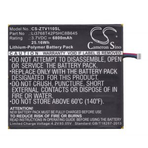 CAMERON SINO Li-Polymer baterie (3.7V / 6800mAh, ZTE LI3768T42P5HC8B645 compatibil) negru Vodafone Smart Tab 10