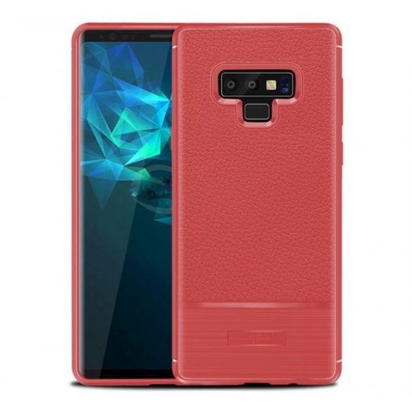 Protecție siliconică pentru telefon (rezistență medie la impact, efect piele, periat) PIROS Samsung Galaxy Note 9 (SM-N960F)