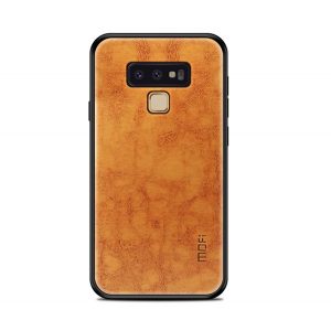 MOFI protecție din plastic pentru telefon (cadru din silicon, spate din piele) BARNA Samsung Galaxy Note 9 (SM-N960F)