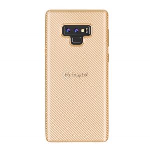 Protector de telefon din silicon (model carbon) GOLD Samsung Galaxy Note 9 (SM-N960F)