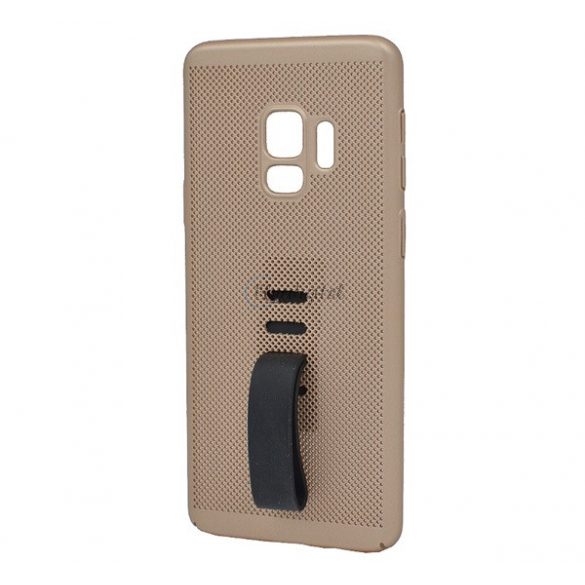 Protectie din plastic pentru telefon (silicon cauciucat, perforat) GOLD Samsung Galaxy S9 (SM-G960)