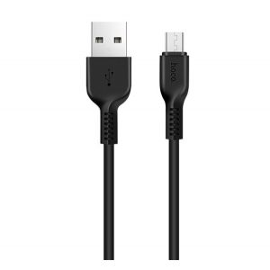 Cablu de date HOCO X20 (USB - microUSB, anti-rupere, încărcător rapid, 100cm) NEGRU