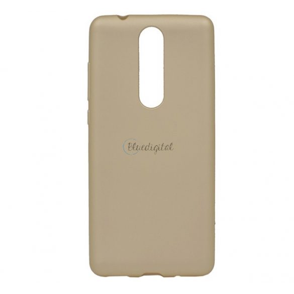 Protector de telefon din silicon (mat) GOLD Nokia 5.1