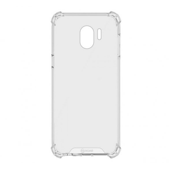 Protectie telefon din plastic ROAR JELLY ARMOR (cadru din silicon, rezistenta medie la impact, colt cu perna de aer) TRANSPARENT Samsung Galaxy J4 (2018) SM-J400F