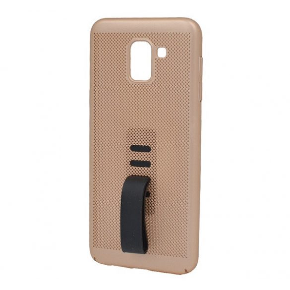 Protectie de telefon din plastic (cauciucat, silicon perforat) GOLD Samsung Galaxy J6 (2018) SM-J600F