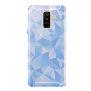 Husă silicon pentru telefon (3D, model diamant) BRIGHT albastruSamsung Galaxy A6+ (2018) SM-A605F