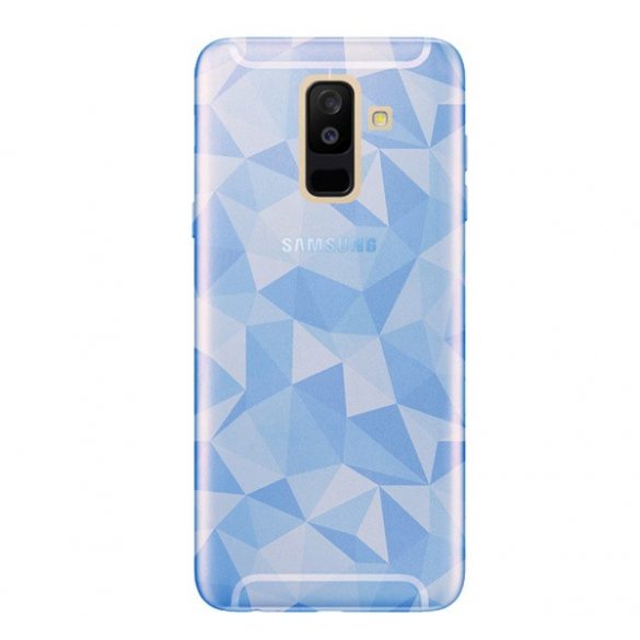 Husă silicon pentru telefon (3D, model diamant) BRIGHT albastruSamsung Galaxy A6+ (2018) SM-A605F