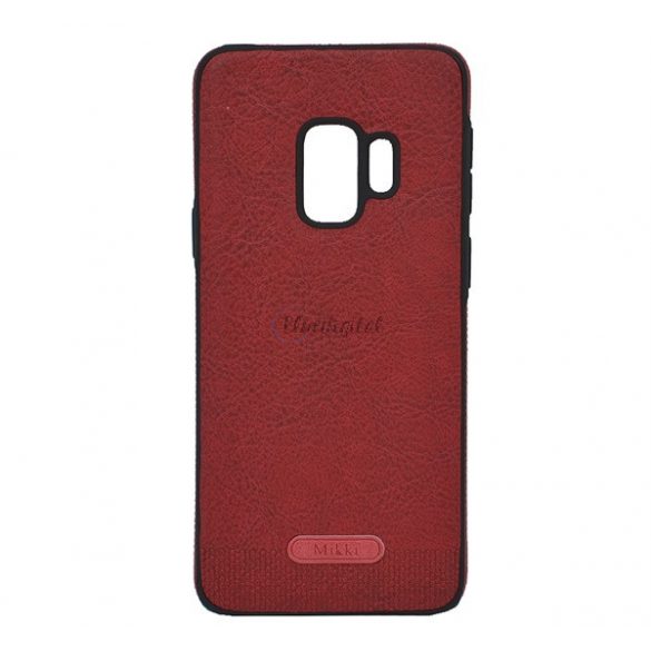 Protectie din silicon pentru telefon (ultra-subtire, rezistenta medie la impact, efect piele) ROSIU Samsung Galaxy S9 (SM-G960)