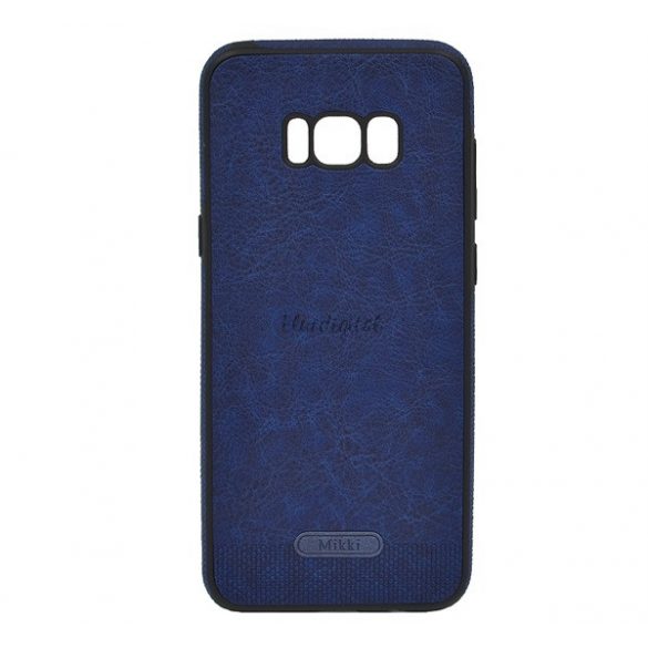 Protectie din silicon pentru telefon (ultra-subtire, rezistenta medie la impact, efect piele) ALBASTRU Samsung Galaxy S8 Plus (SM-G955)