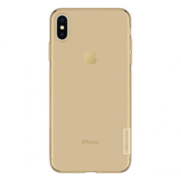 Protector de telefon din silicon NILLKIN NATURE (0,6 mm, ultra-subțire) GOLD BROW Apple iPhone XS Max 6,5