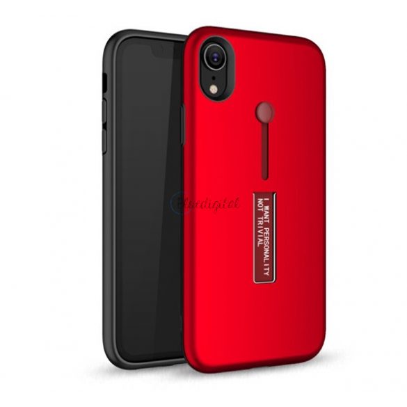 Protector de telefon din plastic (cauciucat, silicon slip-on) RED Apple iPhone XR 6.1