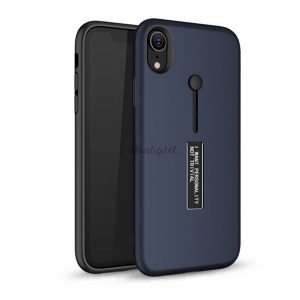 Protector de telefon din plastic (cauciucat, silicon cu slip-on) ALBASTRU ÎNCHIS Apple iPhone XR 6.1