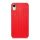 Protectie de telefon din silicon (spate din plastic, model perforat) RED Apple iPhone XR 6.1