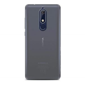 Protectie din silicon pentru telefon (ultra-subtire) TRANSPARENT Nokia 5.1