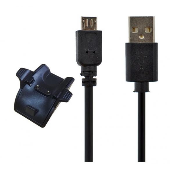 Conector încărcător (cablu adaptor, 100cm) negru Huawei Band 2, Huawei Band 3, Huawei Band 2 Pro, Huawei Band 2 Pro, Huawei Band 3 Pro, Huawei Band 4, Honor Band 4, Honor Band 2, Honor Band 2 Pro, Honor Band 3, Honor