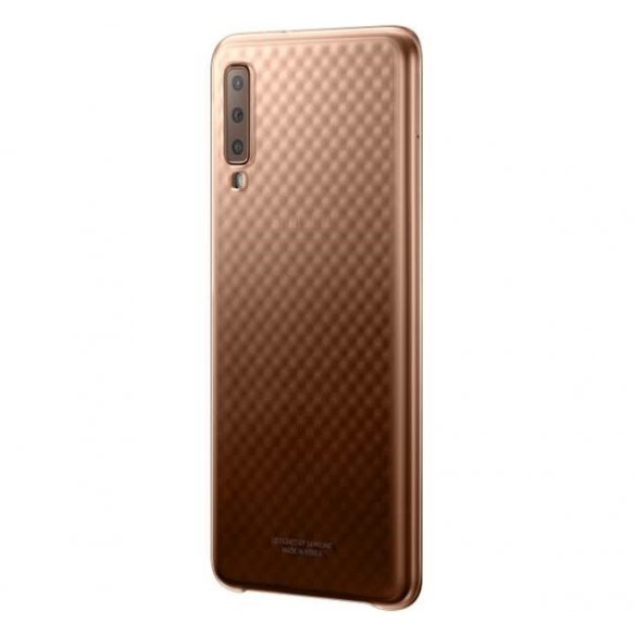 Protectie de telefon din plastic SAMSUNG (ultra-subtire, model de diamant) GOLD Samsung Galaxy A7 (2018) SM-A750F