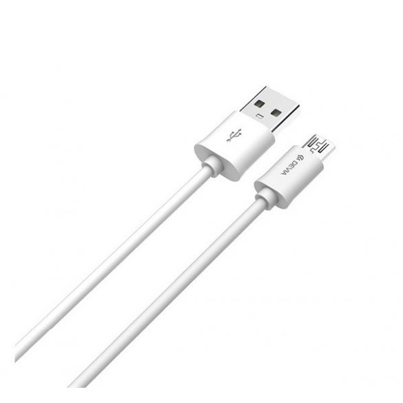 Cablu de date DEVIA SMART (USB - microUSB, 200cm) ALB