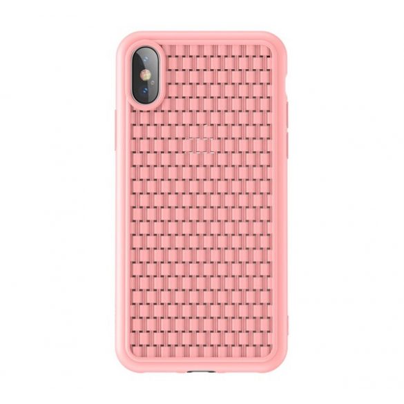 BASEUS BV Protector de telefon din silicon de a doua generație (model împletit) ROZ Apple iPhone X 5.8, Apple iPhone XS 5.8