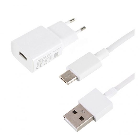 Încărcător XIAOMI priză USB (10W, încărcător rapid + cablu microUSB) ALB