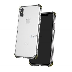 Protectie de telefon din silicon HOCO ICE SHIELD (rezistenta medie la impact, colt cu perna de aer, spate transparent) TRANSPARENT Apple iPhone XS Max 6.5