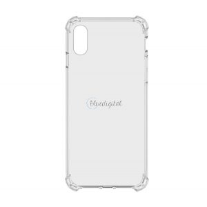 Protector de telefon din plastic ROAR JELLY ARMOR (cadru din silicon, rezistenta medie la impact, colt cu perna de aer) TRANSPARENT Apple iPhone XS Max 6.5