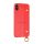 Protectie din silicon pentru telefon (rezistenta medie la impact, efect piele, model de cusut, bratara, decupaj logo) RED Apple iPhone XS 5.8, Apple iPhone X 5.8