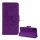 Carcasa in picioare, efect piele (FLIP, deschidere laterala, functie suport de masa, oglinda, model fluture) PURPLE Apple iPhone XS Max 6.5