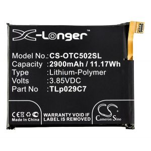 Baterie CAMERON SINO Li-Polymer (3,85V/2900mAh, compatibil cu Alcatel TLp029C7) NEGRU Alcatel 3C (OT-5026D)