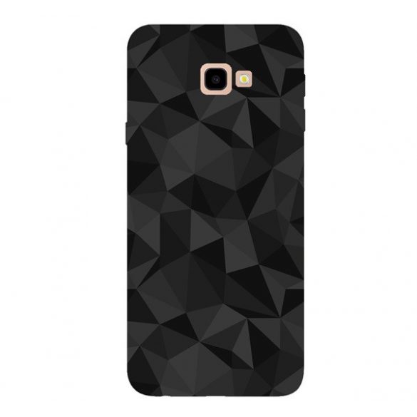 Protectie din silicon pentru telefon (3D, model diamant) NEGRU Samsung Galaxy J4 Plus (SM-J415F)