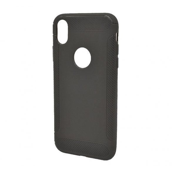 Protectie din silicon pentru telefon (rezistenta medie la impact, model carbon, decupaj logo) GR Apple iPhone XR 6.1