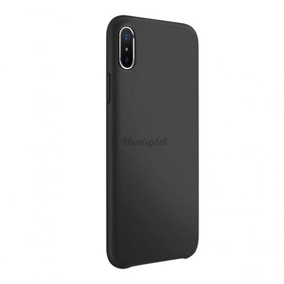 Protector telefon JOYROOM LYBER din plastic (cauciucat, interior din microfibra) NEGRU Apple iPhone XS Max 6.5