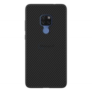 Protector de telefon din plastic NILLKIN FIBRA SINTETICA (ecologic, model carbon) NEGRU Huawei Mate 20