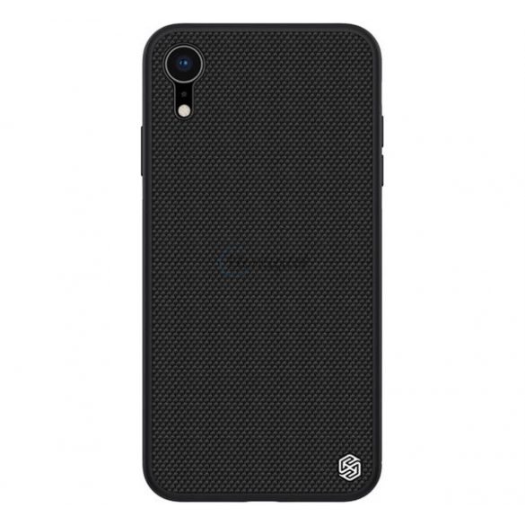 NILLKIN TEXTURED plastic telefon protecție(suprafață aspră, mediu rezistent la impact, cadru de silicon, model 3D) negru Apple iPhone XR 6.1