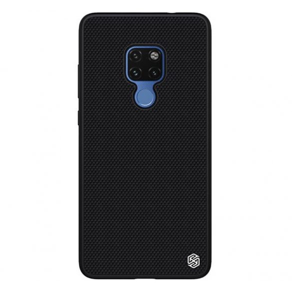 NILLKIN TEXTURED plastic protecțiede telefon (suprafață aspră, mediu rezistent la impact, cadru din silicon, model 3D) negru Huawei Mate 20