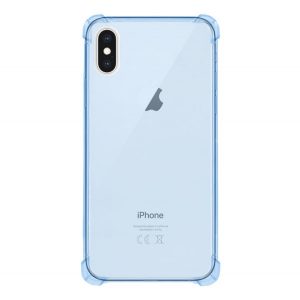 Protectie din silicon pentru telefon (rezistenta la impact medie, colt cu perna de aer) ALBASTRU Apple iPhone XS Max 6.5