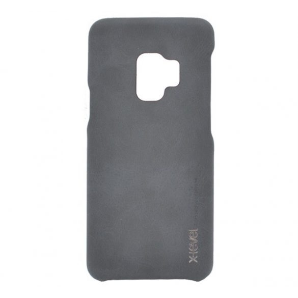 X-LEVEL plastic protecțiede telefon (piele efect Husă spate) negru Samsung Galaxy S9 (SM-G960)