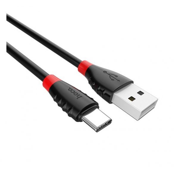 Cablu de date HOCO X27 (USB - Type-C, încărcător rapid, 120cm, anti-rupere) NEGRU